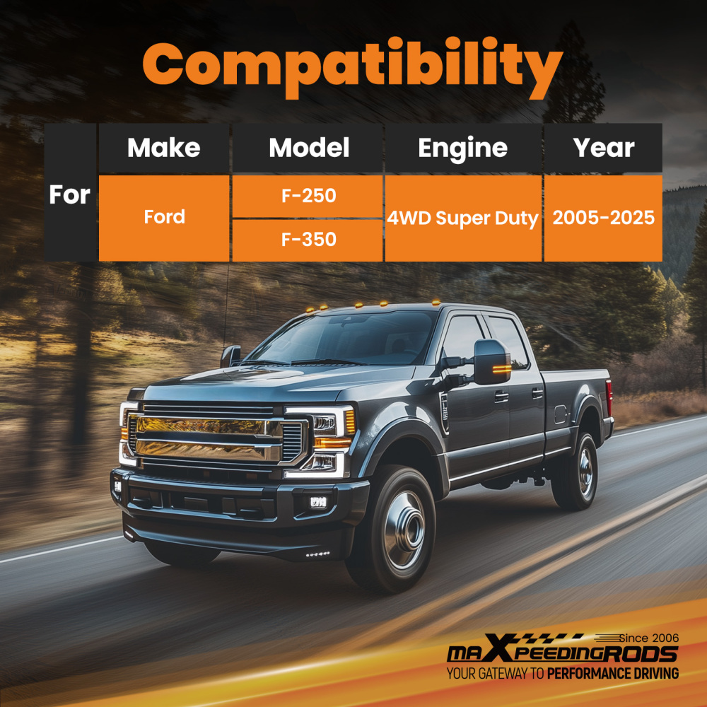 2-4.5 Front Leveling Lift Kit compatible for Ford F-250 F-350 4WD Super Duty 2005-2025
