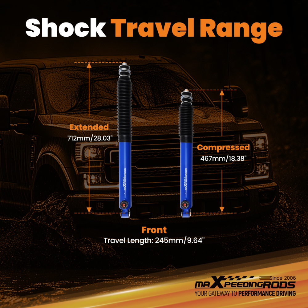 2-4.5 Front Leveling Lift Kit compatible for Ford F-250 F-350 4WD Super Duty 2005-2025