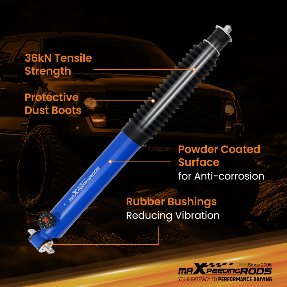 1-3 Suspension Lift Shocks compatible for Jeep Wrangler TJ RWD 4WD 1997-2006 Absorbers Kit