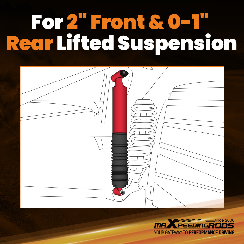 maXpeedingrods G3 Lift Shock Set compatible for Ford F250 F350 Super Duty 4WD 08-16 Kit