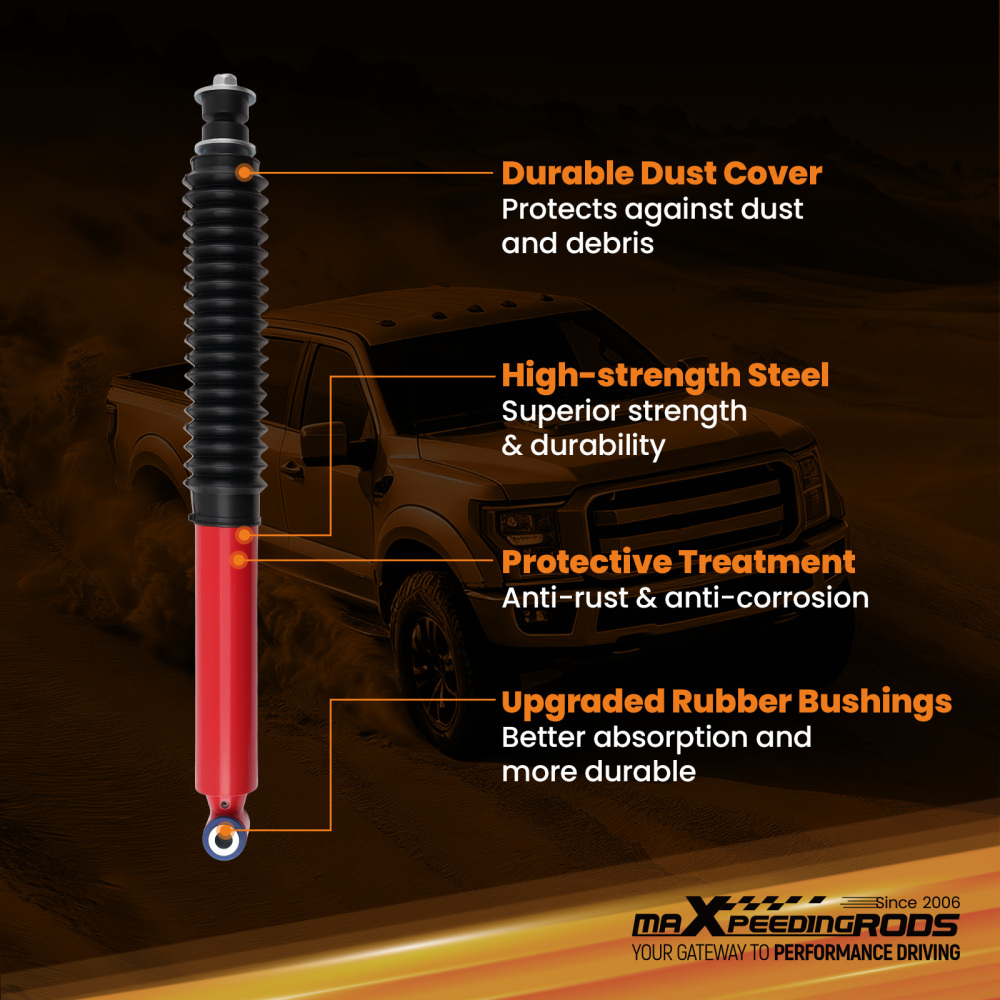 maXpeedingrods G3 Lift Shock Front 0-2 compatible for Ford F250/F350 Super Duty 4WD 08-16