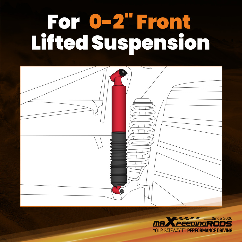 maXpeedingrods G3 Lift Shock Front 0-2 compatible for Ford F250/F350 Super Duty 4WD 08-16