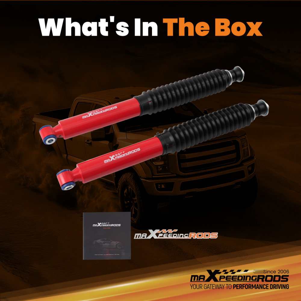 maXpeedingrods G3 Lift Shock Front 0-2 compatible for Ford F250/F350 Super Duty 4WD 08-16