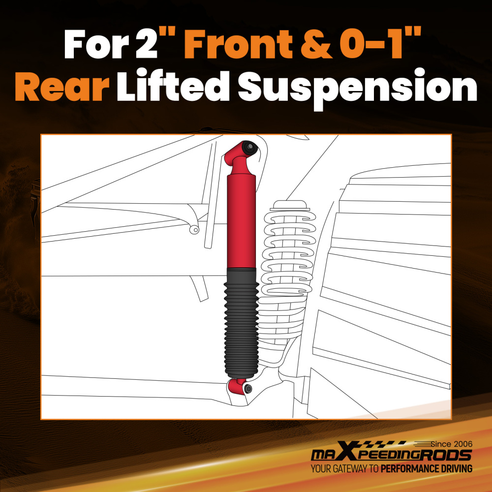 4x Gas Lift Shock Absorbers compatible for Ford F-250 F-350 Super Duty 2005-2016 4WD Kit