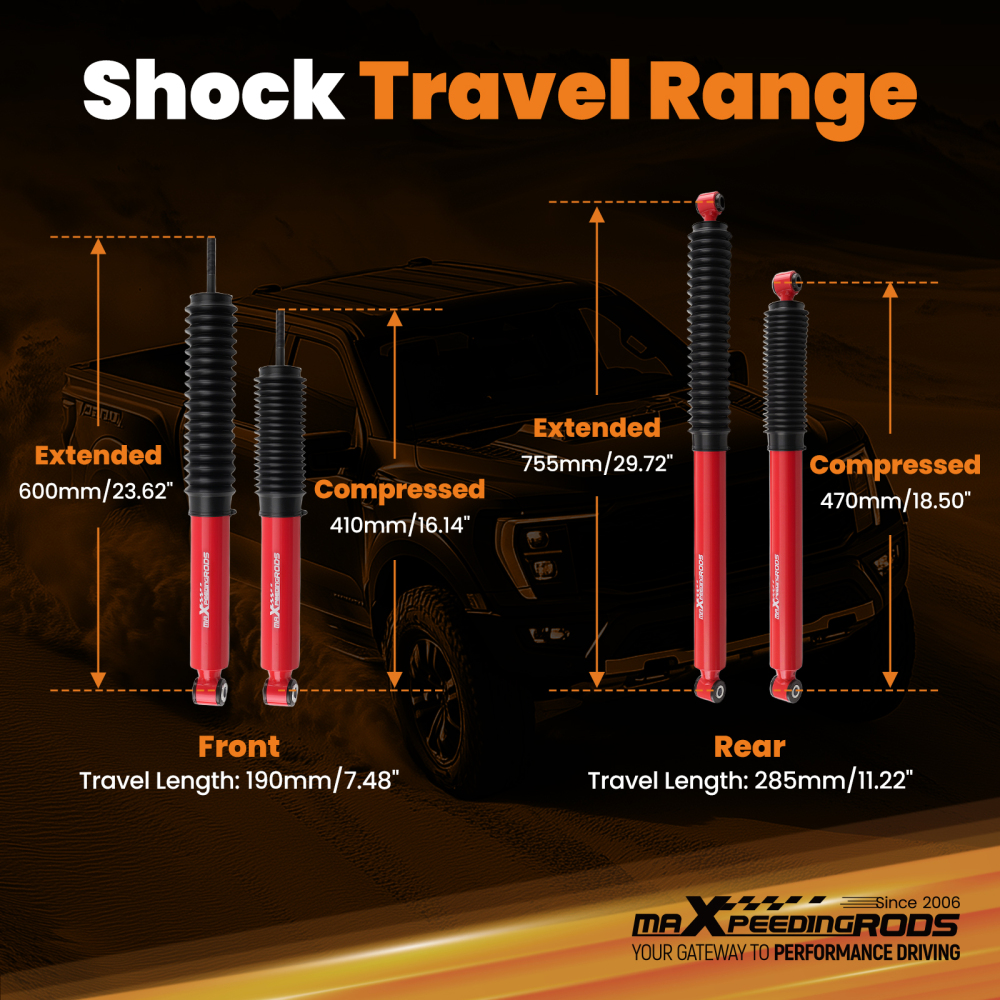 Stock Lift Shock compatible for Ford F-250 F-350 F-450 Super Duty 05-16 G3 Version