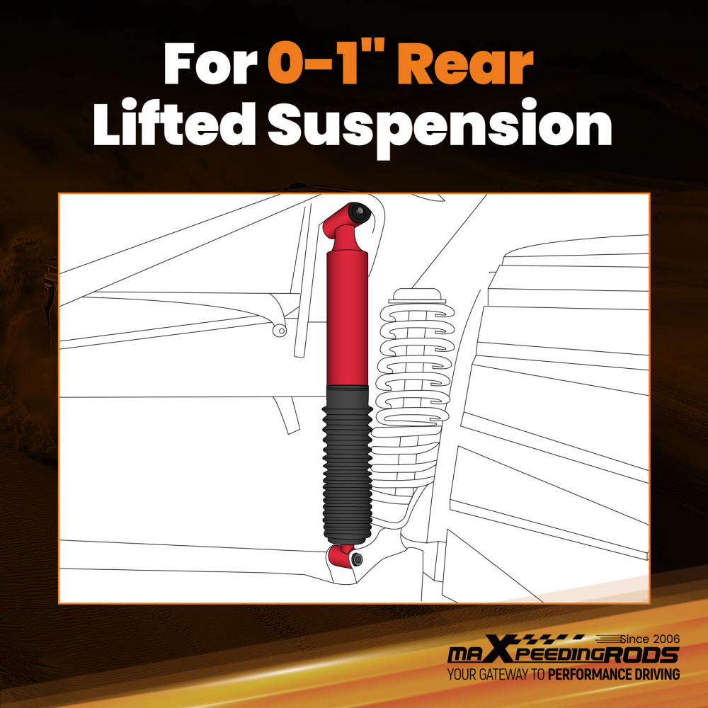 maXpeedingrods 0-1 Rear Shock Absorbers Compatible for Ford F-150 2015-2019