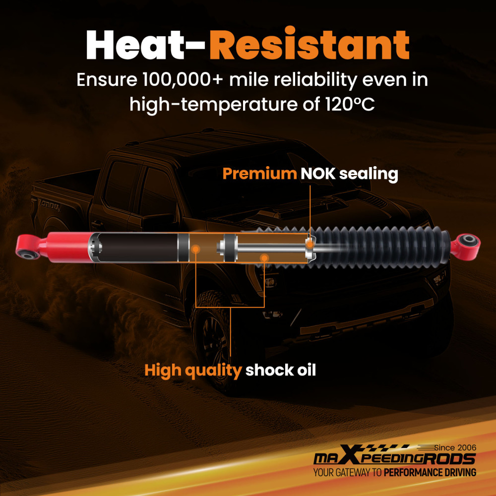 maXpeedingrods 0-1 Rear Shock Absorbers Compatible for Ford F-150 2015-2019