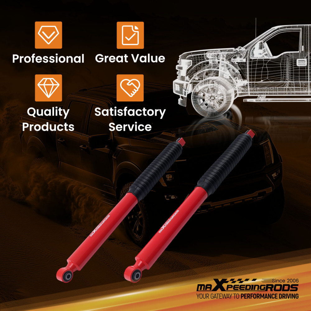 maXpeedingrods 0-1 Rear Shock Absorbers Compatible for Ford F-150 2015-2019