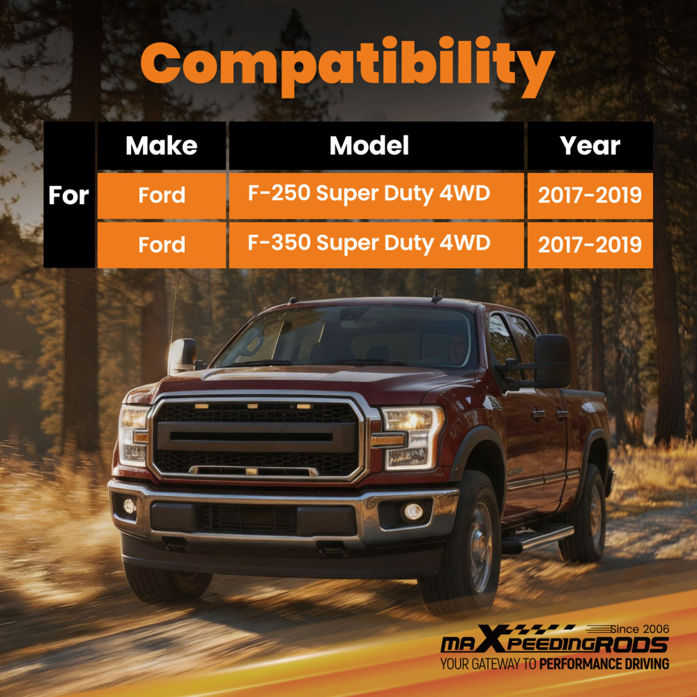 4pcs Gas G3 Lift Shock compatible for Ford F-250 F-350 Super Duty 4WD 2017-2019 Kit