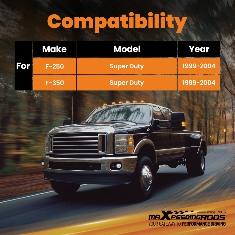 4pc Gas Lift G3 Shock compatible for Ford F-250 Super Duty 1999-2004 Dust Cover Included