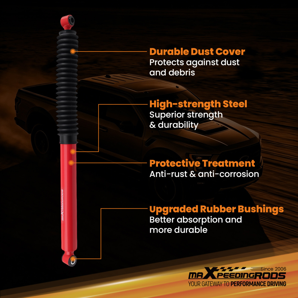 maXpeedingrods G3 Lift Shock compatible for Ford F-250/F-350 Super Duty 1999-2016 Rear Set