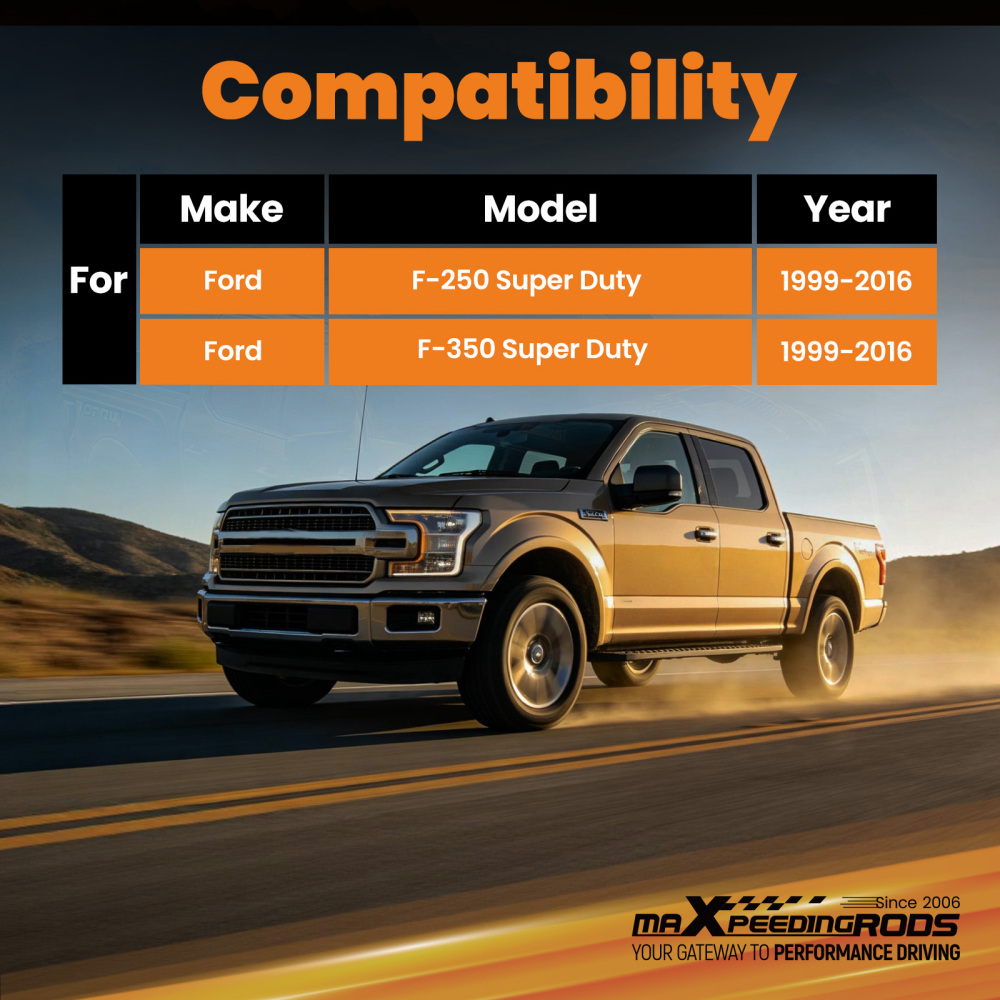 maXpeedingrods G3 Lift Shock compatible for Ford F-250/F-350 Super Duty 1999-2016 Rear Set