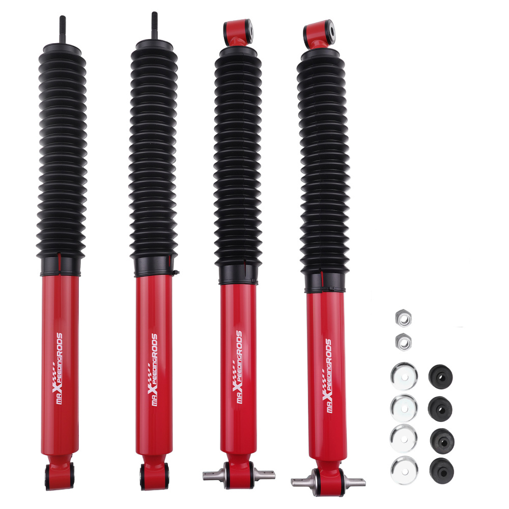 4pcs Front Rear Lift Shock compatible for Jeep Wrangler 2007-2018 Gas 1.5-3 Lift