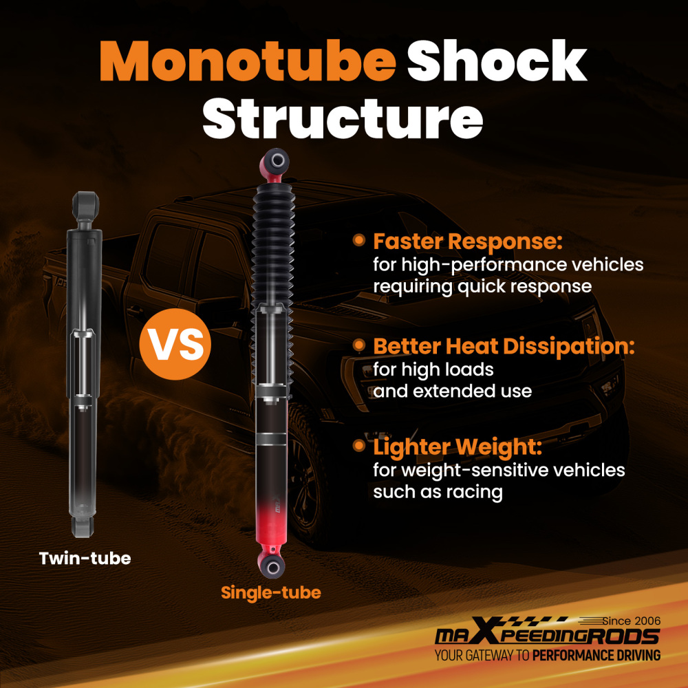 maXpeedingrods G3 Lift Shock Absorber compatible for Silverado/Sierra 1500 14-18 Rear 0-1