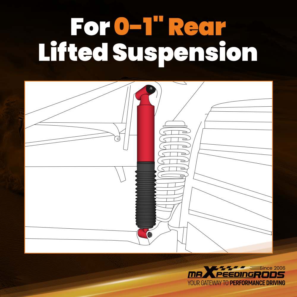 maXpeedingrods G3 Lift Shock Absorber compatible for Silverado/Sierra 1500 14-18 Rear 0-1