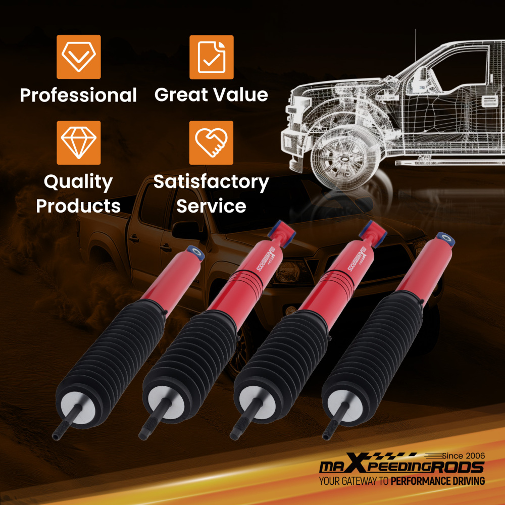 4pcs Lift G3 Shock compatible for Toyota Tacoma 4WD 2005-2015 Front 0-2.5 Rear 0-1