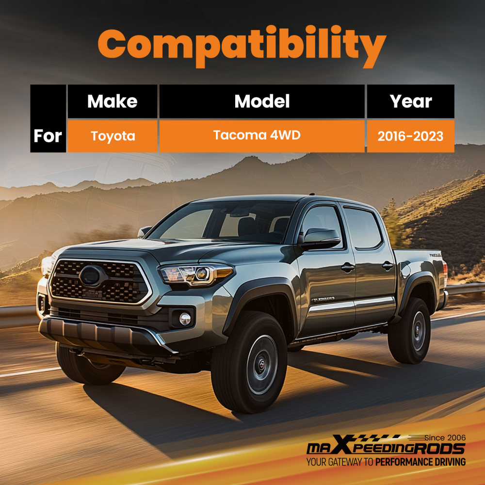 Adjustable Front Rear Lift G3 Shocks compatible for Toyota Tacoma 4WD 2016-2023 Struts