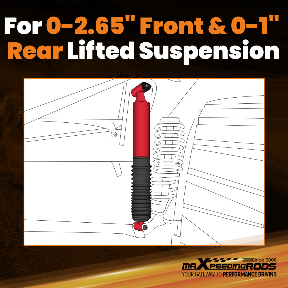 4pcs Adjustable Front Rear G3 Lift Shock compatible for Toyota Tundra 4WD 2WD 2000-2006 Kit