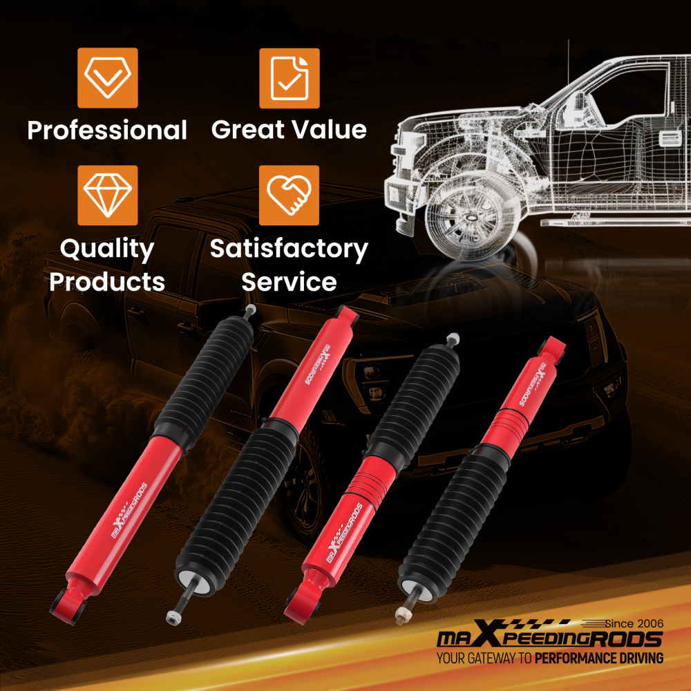 4pcs Adjustable Front Rear G3 Lift Shock compatible for Toyota Tundra 4WD 2WD 2000-2006 Kit