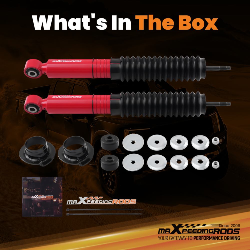 Front 3 Lift Strut Shocks Assembly compatible for Toyota Tundra Sequoia Adjustable