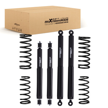 2 Lift Kit Coil Springs + Shocks compatible for Nissan Patrol GQ Y60 GU Y61 1988-2016