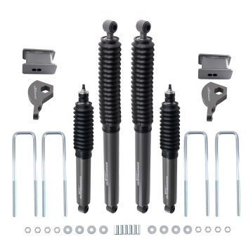 3 Inch Front Rear Lift Kit compatible for Dodge Dakota 4X4 1997-2004 w/ Shocks Blocks