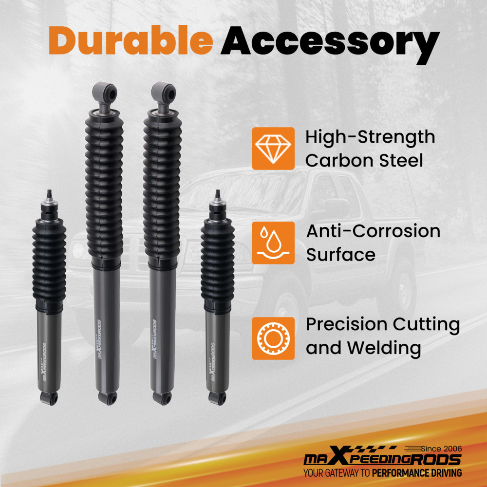 3 Inch Front Rear Lift Kit compatible for Dodge Dakota 4X4 1997-2004 w/ Shocks Blocks