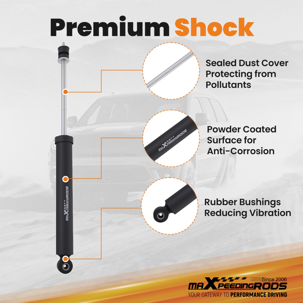 3.25 Lift Kit Complete compatible for Jeep Wrangler JK Unlimited 2007-2018 Front Rear