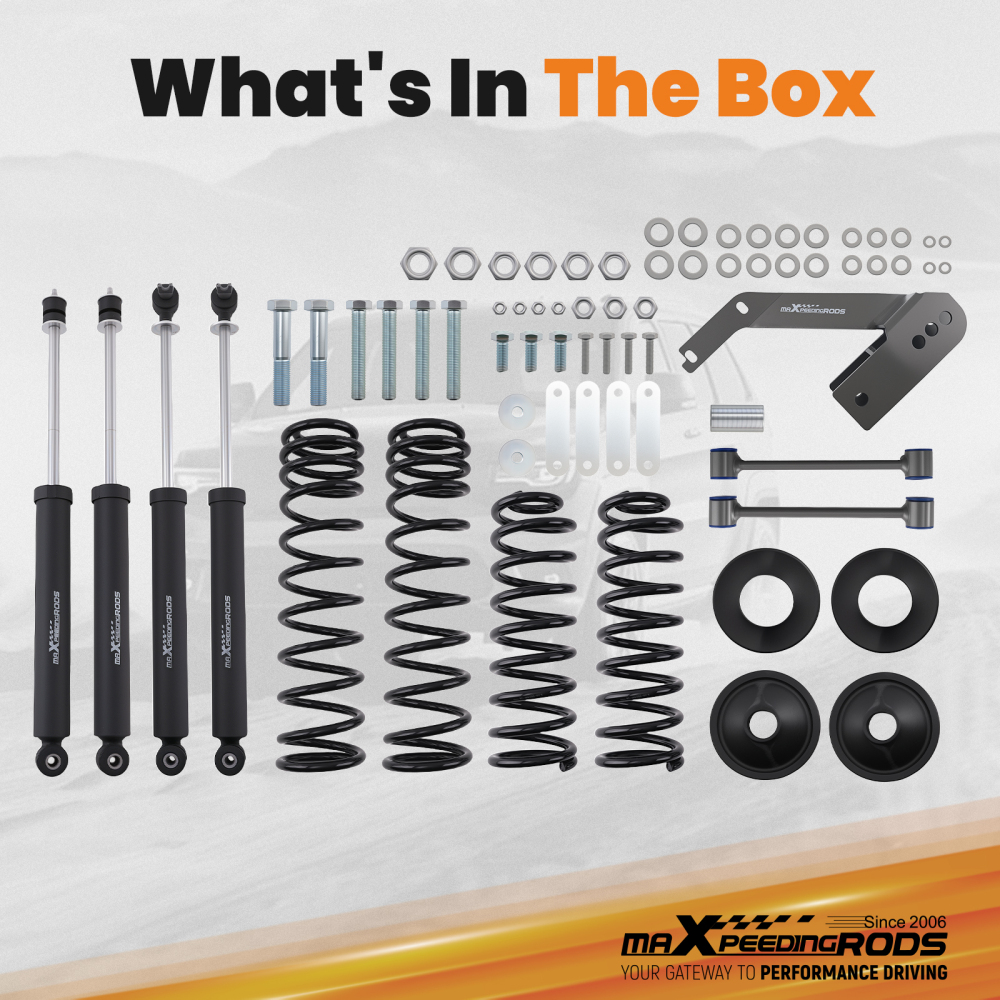 3.25 Lift Kit Complete compatible for Jeep Wrangler JK Unlimited 2007-2018 Front Rear