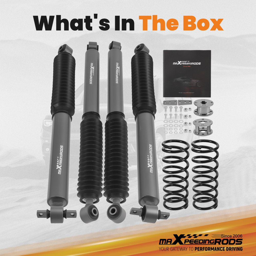 2 Inch Front Rear Lift compatible for Land Rover Discovery 2 1998-2004 Shock Absorber Kit