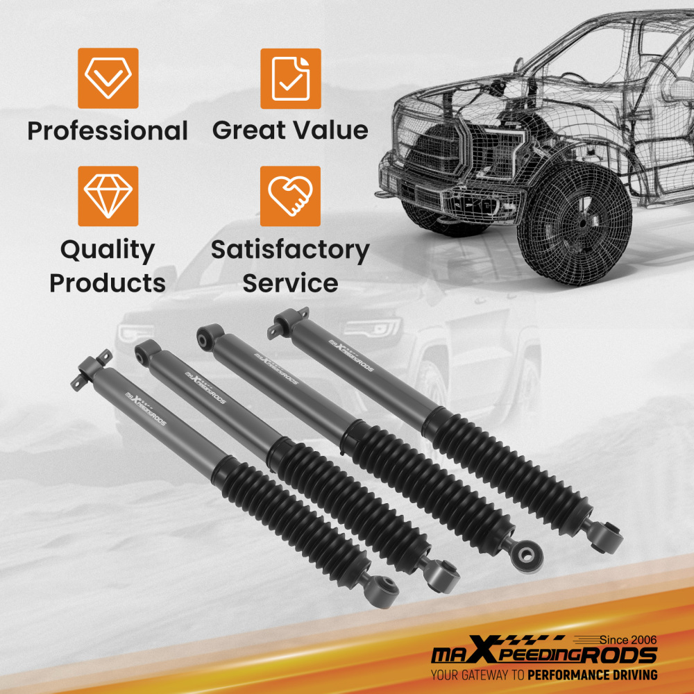 2 Inch Front Rear Lift compatible for Land Rover Discovery 2 1998-2004 Shock Absorber Kit