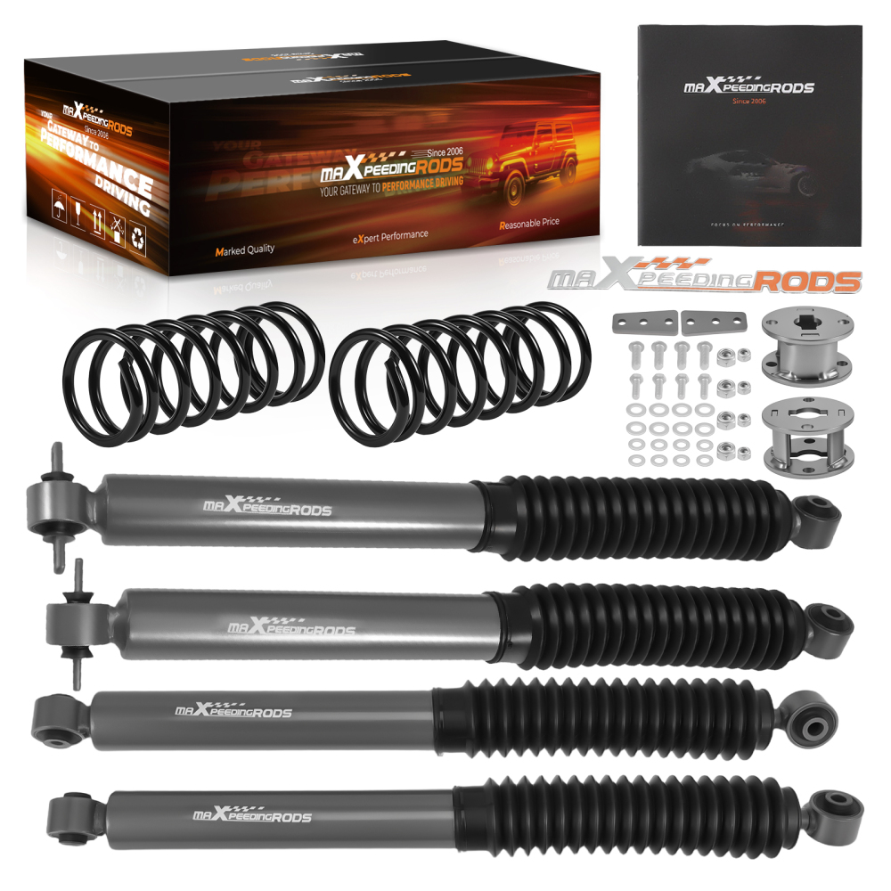 2 Inch Front Rear Lift compatible for Land Rover Discovery 2 1998-2004 Shock Absorber Kit