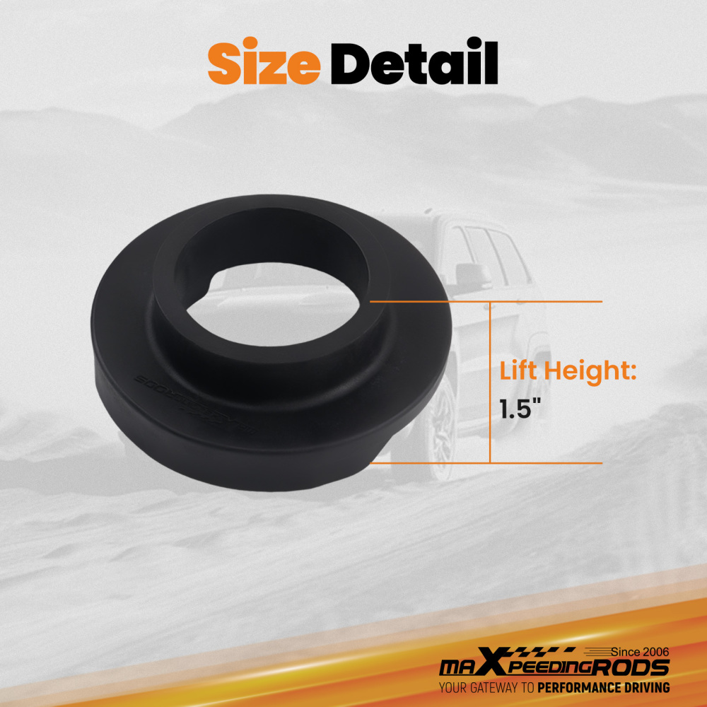 1.5 Front Leveling Spacers for 1999-2007 compatible for Silverado Sierra 1500 RWD Nylon
