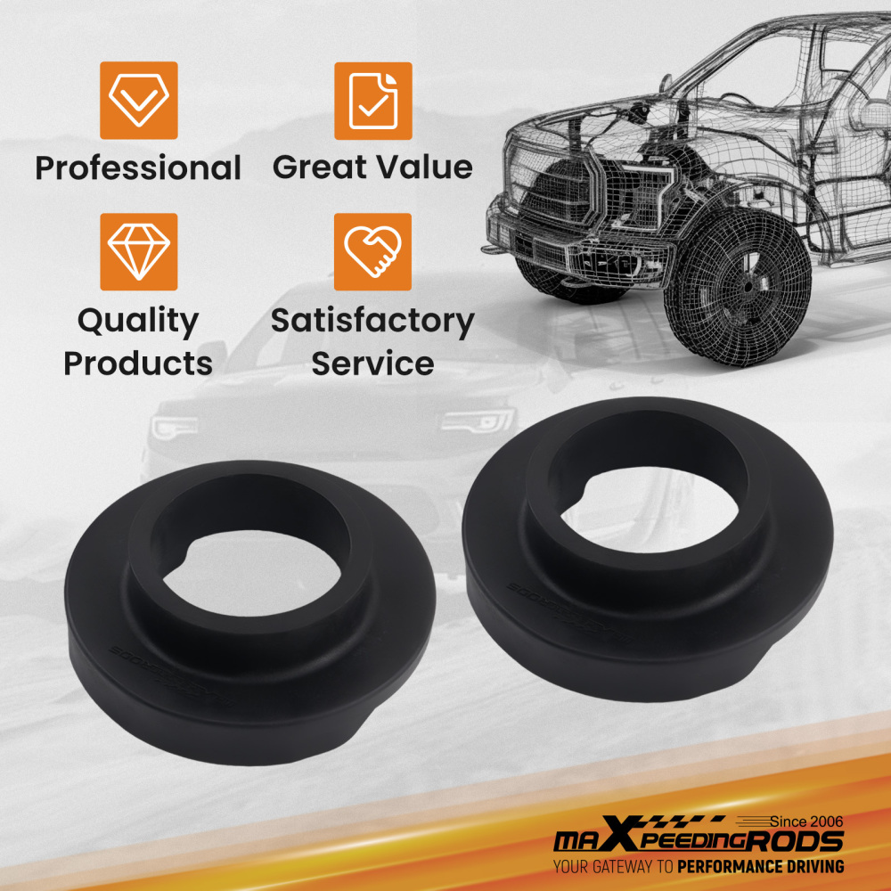 1.5 Front Leveling Spacers for 1999-2007 compatible for Silverado Sierra 1500 RWD Nylon