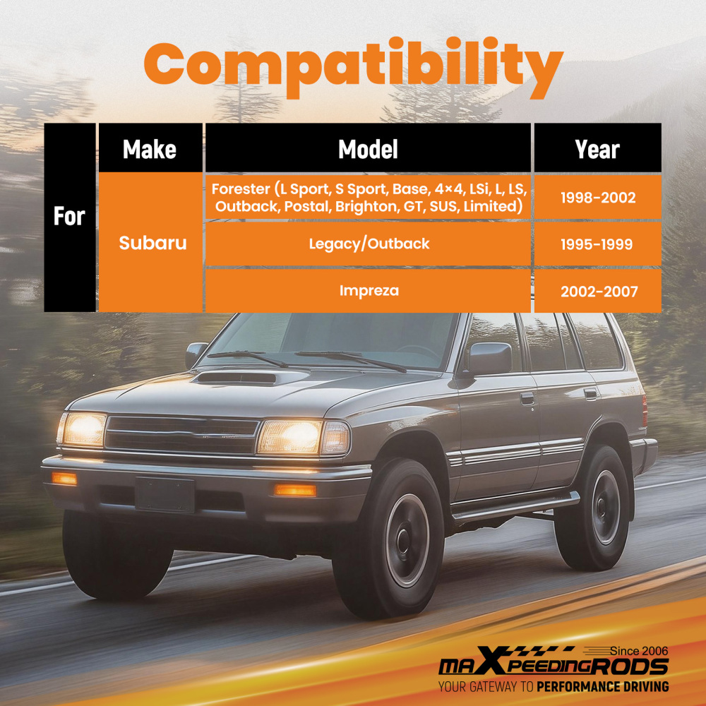 Leveling Spacer Kit compatible for Subaru Forester 1998-2002Legacy/Outback 95-99 1.5