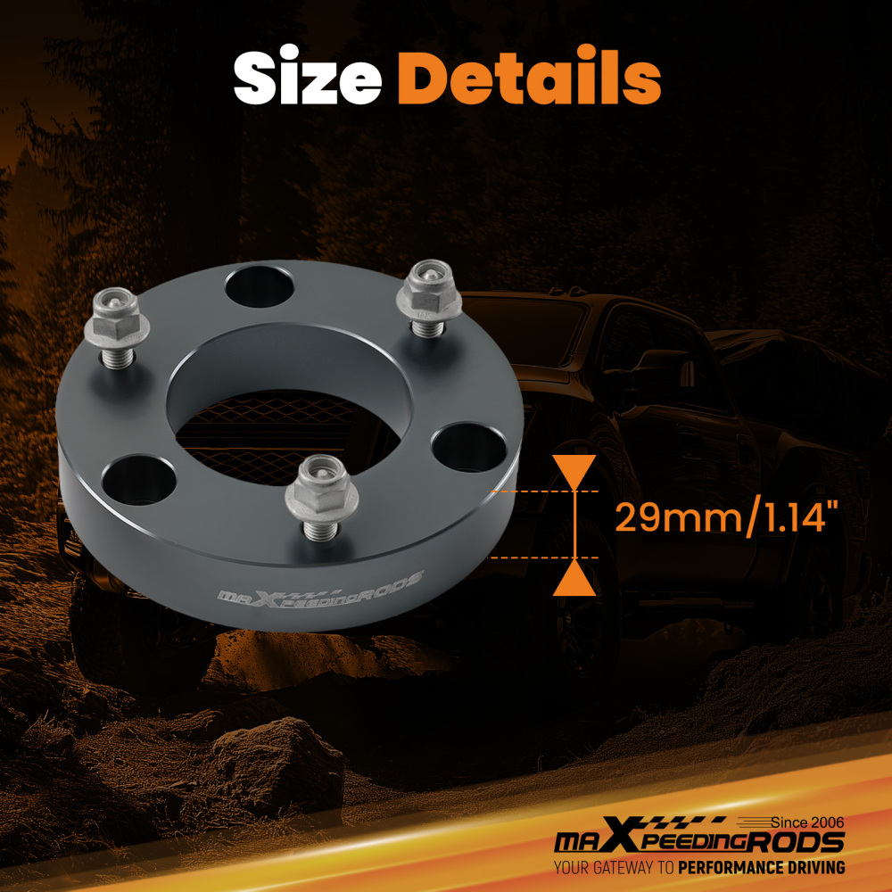 2 Aluminum Front Leveling Spacer compatible for Nissan Titan 2004-2024 Lift Strut