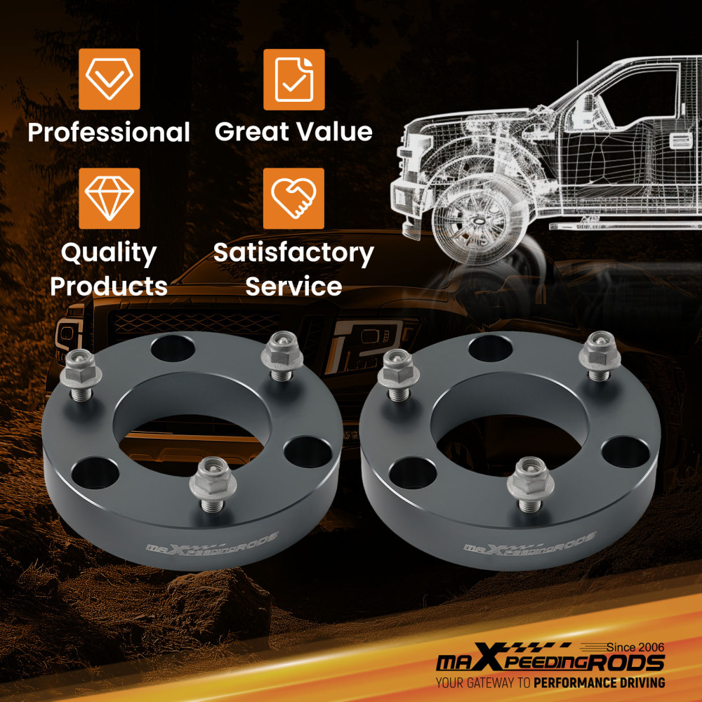 2 Aluminum Front Leveling Spacer compatible for Nissan Titan 2004-2024 Lift Strut