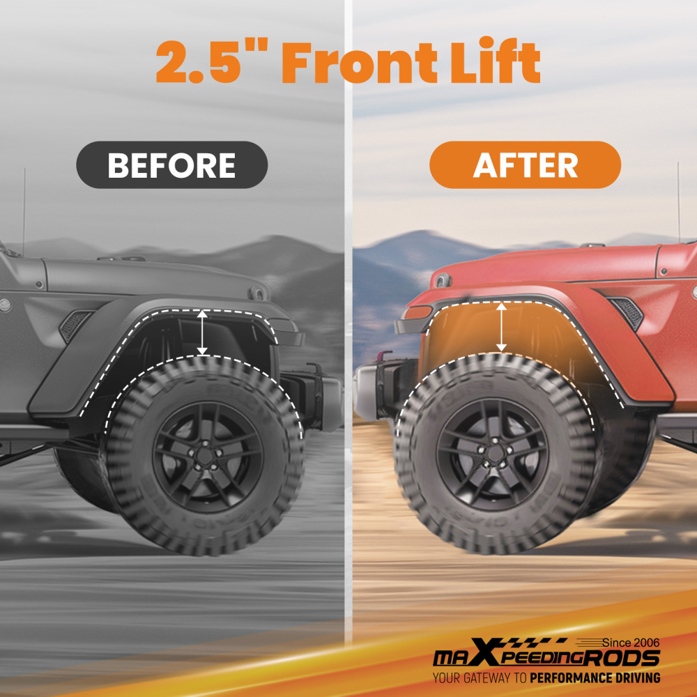 2.5 Front Leveling Spacer compatible for Ram 1500 4WD 2010-2011 Strut 38mm Steel