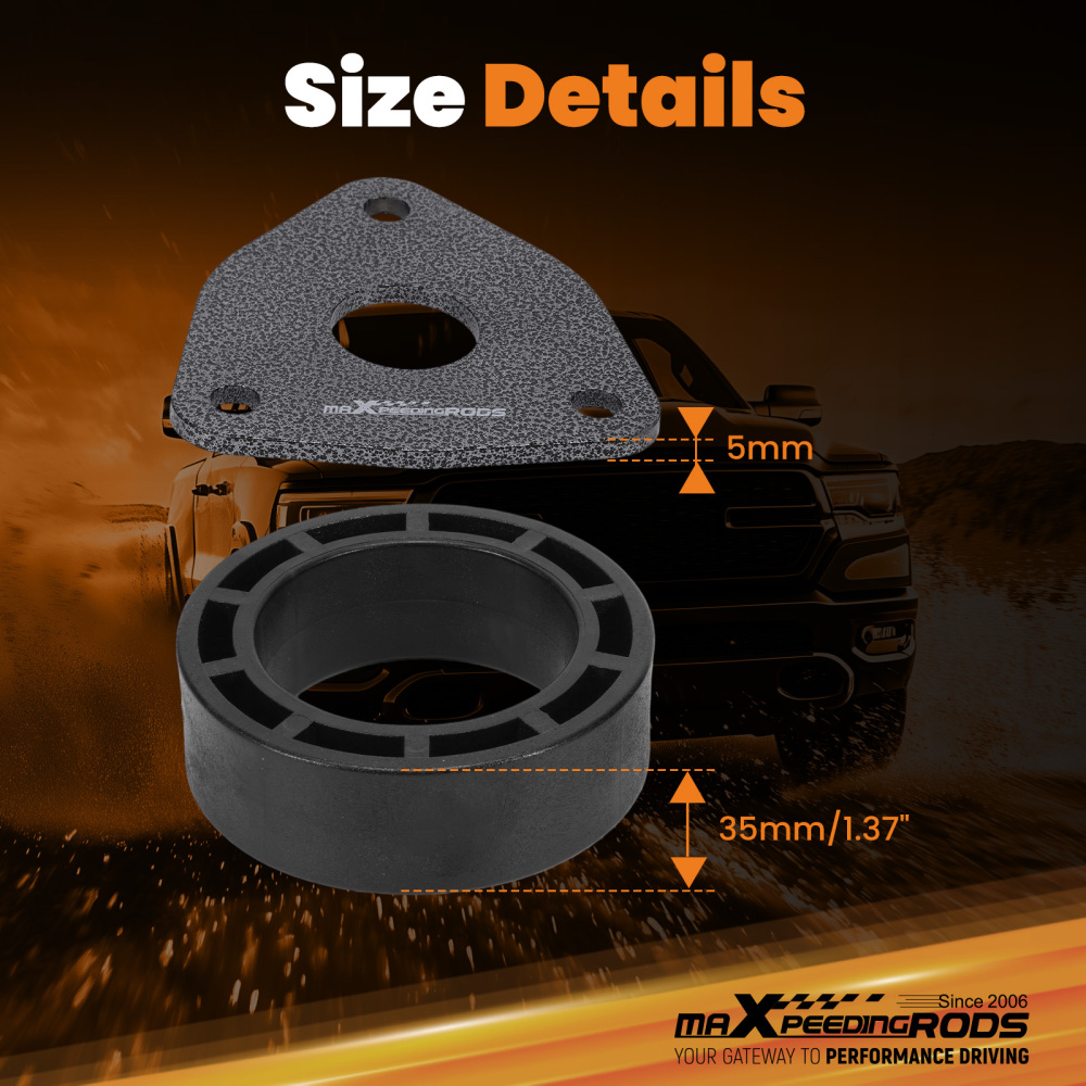 2.5 Front Leveling Lift Strut Spacer compatible for Ram 1500 4WD 2012-2024 Kit