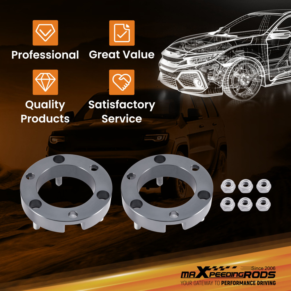 1.5 Front Lift compatible for Toyota Land Cruiser Prado 120/150 25mm Aluminum