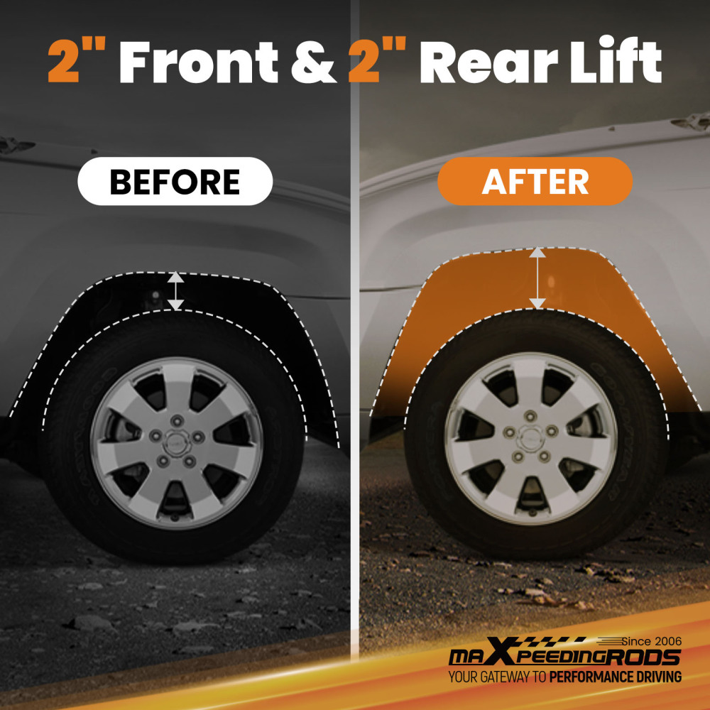 2 Inch Front Lift Spacers compatible for Toyota Landcruiser UZJ200R 2007-2012 4WD