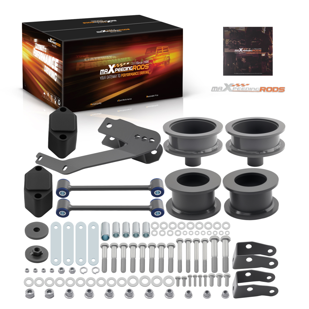 Front 2.5Rear 2 Leveling Lift Kit compatible for Jeep Wrangler JK 2007-2018