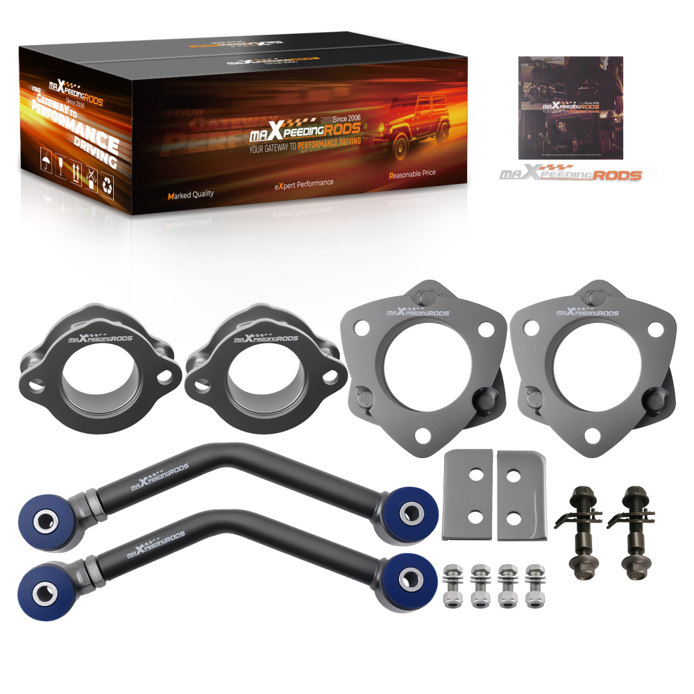 2 Leveling Lift Kit Front Rear compatibile per Jeep Compass MK 2007-2017 2011 2012 2014