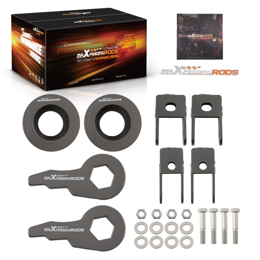 Front 1 inch -3 inch Rear 2 inch Lift Kit compatible for Chevy Avalanche compatible for Suburban 1500 2002-06 6-Lug