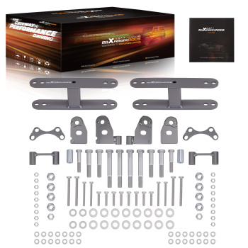 2.5 F 1.5 R Lift Spacer Kit compatible for Chevy Colorado GMC Canyon 04-12 2WD Brackets