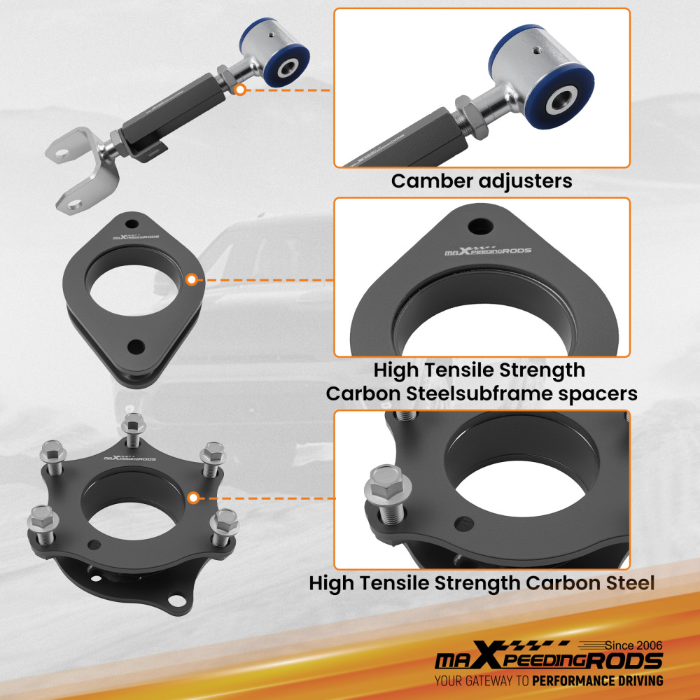 1.5Leveling Spacer Kit with Camber Adjusters compatible for Honda CR-V 2007-2016