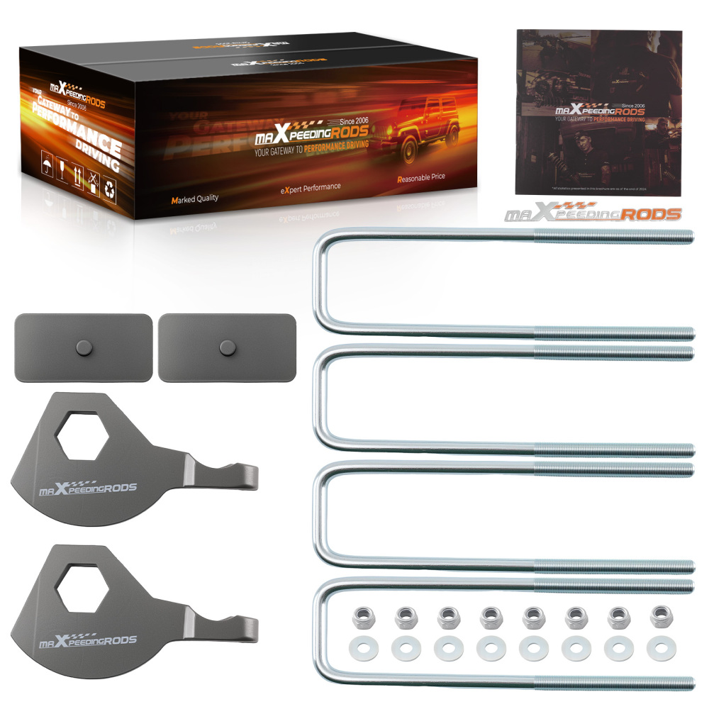 3 Front + 3 Rear Lift Kit compatible for Dodge Dakota 4WD 1987-2004 Carbon Steel Kit