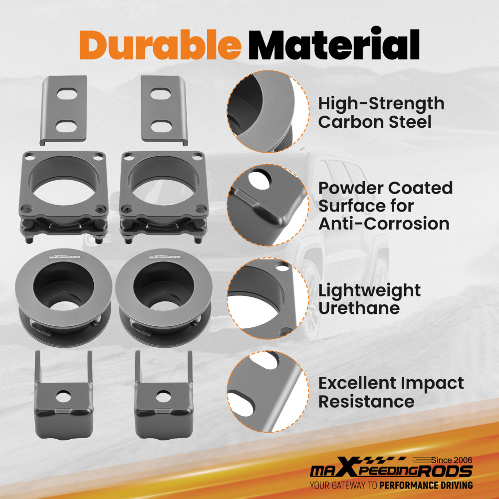 2 F+R Suspension Lift Spacer Kit compatible for Ford Explorer 2011-2019 2WD 4WD Steel