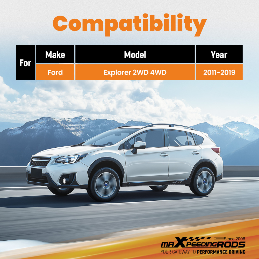 2 F+R Suspension Lift Spacer Kit compatible for Ford Explorer 2011-2019 2WD 4WD Steel