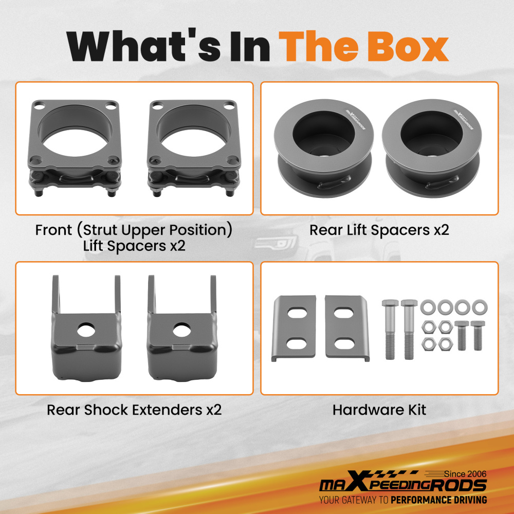 2 F+R Suspension Lift Spacer Kit compatible for Ford Explorer 2011-2019 2WD 4WD Steel